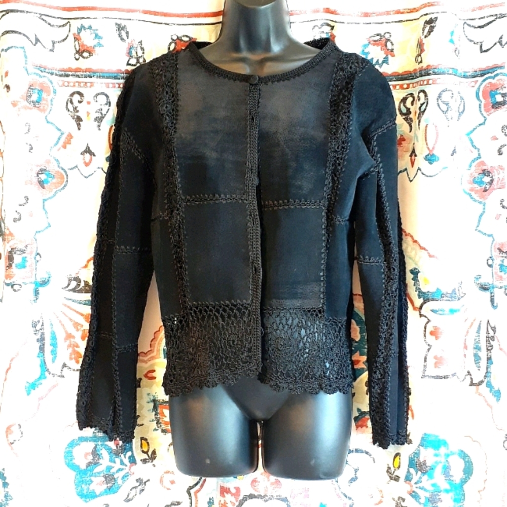 Black Knit Blazer